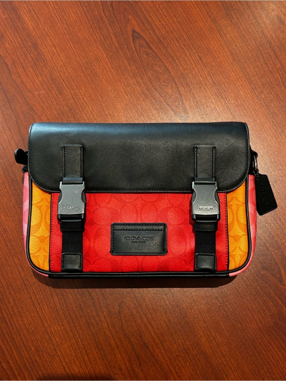 Coach Men's Track Crossbody Bag - Miami Red